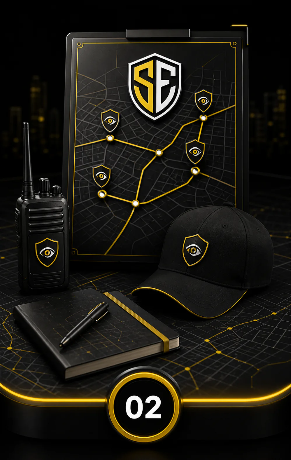 Sky Eye branded planning and deployment illustration